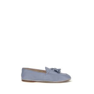 Fratelli Rossetti Blue Calf Leather Bos Taurus Slip-On Women's Loafers